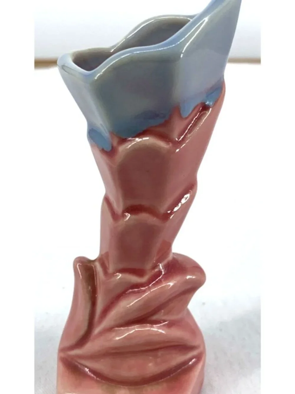 Shawnee Vase Pink Blue Figural 5